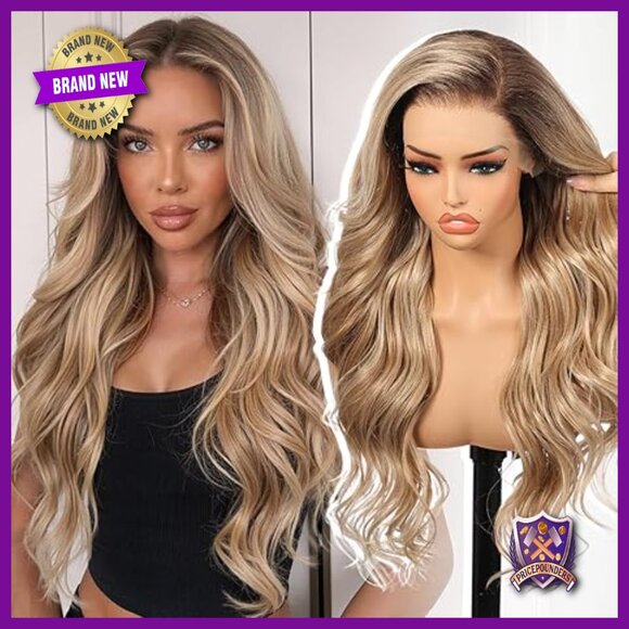 Synthetic Lace Front Wig 26IN Glueless Curly Daily Party Wear